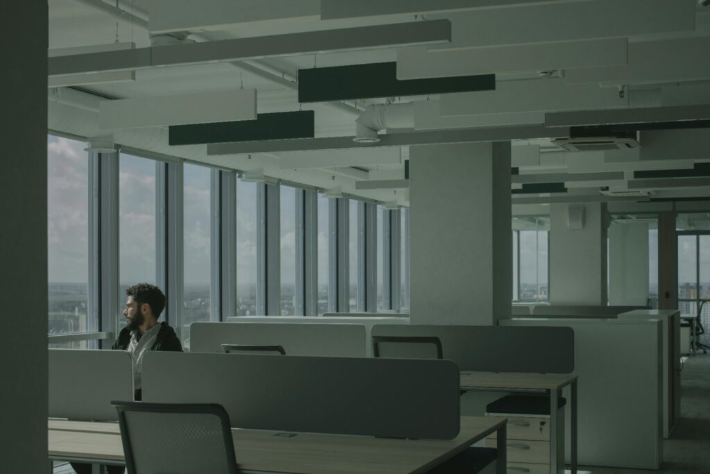A business owner working at a desk - asset finance and equipment leasing for growing businesses